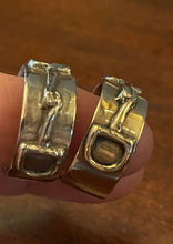 Load image into Gallery viewer, Ring, Hunter “D” Bit, Antique Hunt Design Exclusive, White Bronze or Yellow Bronze, Size 8