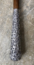 Load image into Gallery viewer, Whip-Crop, Sterling Repousse Handle, approx 1900-1940, Sidesaddle or Dressage