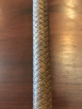 Load image into Gallery viewer, Whip-Crop 1869 Woven Shaft, Hunting or Sidesaddle Ornate Sterling Collar Engraved “Geo. J. Taylor, Newport, I.W.”