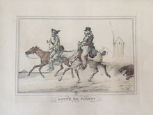 Load image into Gallery viewer, Prints, A Pair by Carle Vernet, framed set, antique (1738-1856, French, lithographer).