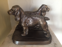 Load image into Gallery viewer, Bookends, Frankart Spaniels, (1930-1940)