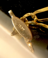 Load image into Gallery viewer, Bracelet, 9 kt with 15 kt gold fox-whip-stirrup charm