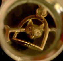 Load image into Gallery viewer, Bracelet, 9 kt with 15 kt gold fox-whip-stirrup charm