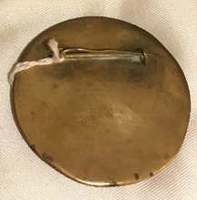 Load image into Gallery viewer, Brooch, racing, gilt on glass, early-mid 20th c