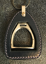 Load image into Gallery viewer, Gucci Stirrup Leather Key Fob