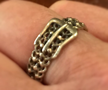 Load image into Gallery viewer, Ring, sterling buckle ring