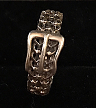 Load image into Gallery viewer, Ring, sterling buckle ring