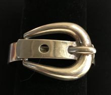Load image into Gallery viewer, Bracelet, large buckle, sterling, mid century modern