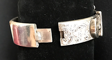Load image into Gallery viewer, Bracelet, buckle, heart shaped sterling, Victorian style