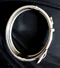 Load image into Gallery viewer, Bracelet, buckle, heart shaped sterling, Victorian style