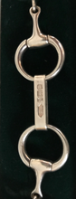 Load image into Gallery viewer, Bracelet, sterling snaffle bits, superb workmanship, hallmarked 1996