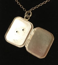 Load image into Gallery viewer, Locket, fox head & horse shoe, sterling 1886