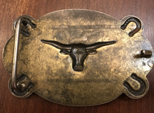 Load image into Gallery viewer, Belt Buckle, classic Texas Longhorn, circa 1950-1980
