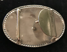 Load image into Gallery viewer, Belt Buckle, Rare Diablo Western Style Hunter-Jumper rider, solid sterling