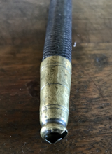 Load image into Gallery viewer, Beagling Whip, Antique-Victorian era, hound’s head, plaited shaft & decorative collar