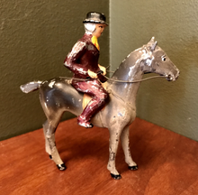 Load image into Gallery viewer, Vintage Toys, hunting & racing, cold painted lead figures of hunting lady and jockey, (priced separately)
