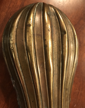 Load image into Gallery viewer, Powder or Shot flask, Brass, stamped Sept 24, 1872, great desk conversation piece