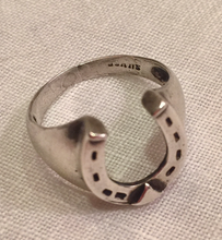 Load image into Gallery viewer, Ring, Vintage Sterling Horse Shoe