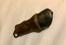 Load image into Gallery viewer, Vesta case, painted horse hoof, Desk Conversation Piece or Key Chain