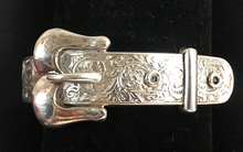 Load image into Gallery viewer, Bracelet, buckle, heart shaped sterling, Victorian style