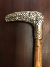 Load image into Gallery viewer, Whip-Crop Hunting Sterling clad hook end, antique, *new keeper