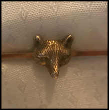 Load image into Gallery viewer, Stock pin, antique, fox mask, 9 kt gold