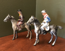 Load image into Gallery viewer, Vintage Toys, hunting & racing, cold painted lead figures of hunting lady and jockey, (priced separately)