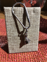 Load image into Gallery viewer, Key Chain or Key Fob, AH Designed, Sterling Silver, Horse Leg-Hoof-Horse Shoe