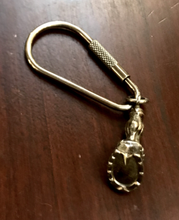 Load image into Gallery viewer, Key Chain or Key Fob, AH Designed, Sterling Silver, Horse Leg-Hoof-Horse Shoe