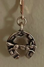 Load image into Gallery viewer, Earrings, Antique Hunt Designs Lucky Fox &amp; Shoe, in Yellow Bronze
