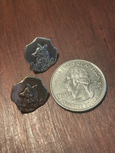 Load image into Gallery viewer, Earrings, Antique Hunt Designs Tyrolean Fox in Sterling Silver with sterling silver posts
