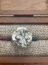Load image into Gallery viewer, Ring - Tyrolean Rabbit, Sterling Silver, set in Bronze, size 7.25
