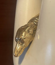 Load image into Gallery viewer, Bracelet, Antique Hunt Designs Exclusive 19th c. Fox &amp; Hound Wrap Style Cuff, in White or Yellow Bronze
