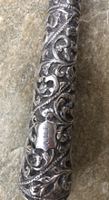 Load image into Gallery viewer, Whip-Crop, Sterling Repousse Handle, approx 1900-1940, Sidesaddle or Dressage
