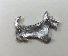 Load image into Gallery viewer, Brooch, Terrier, by LIA, Vintage 1970-80’s, silver tone &amp; enamel
