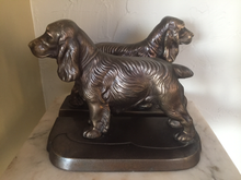 Load image into Gallery viewer, Bookends, Frankart Spaniels, (1930-1940)
