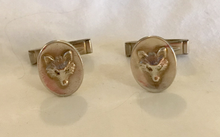 Load image into Gallery viewer, Cufflinks, Foxes w Diamond eyes
