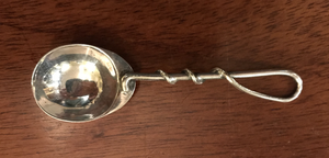 Bar/Tableware, Silver Condiment Spoon with whip & helmet