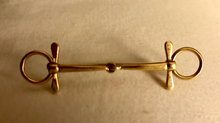 Load image into Gallery viewer, Stock pin, antique 14 kt snaffle bit
