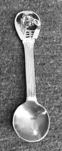 Bar/Tableware, Silver, horse head salt spoon