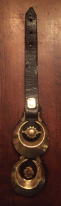 Harness Brasses on Antique Martingale Strap