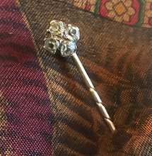 Load image into Gallery viewer, Stickpin, Victorian, petite, with 4 “diamonds”
