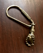 Load image into Gallery viewer, Key Chain or Key Fob, AH Designed, Sterling Silver, Horse Leg-Hoof-Horse Shoe
