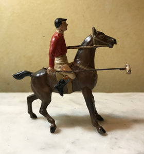 Toy Statue of Polo Player, cold painted